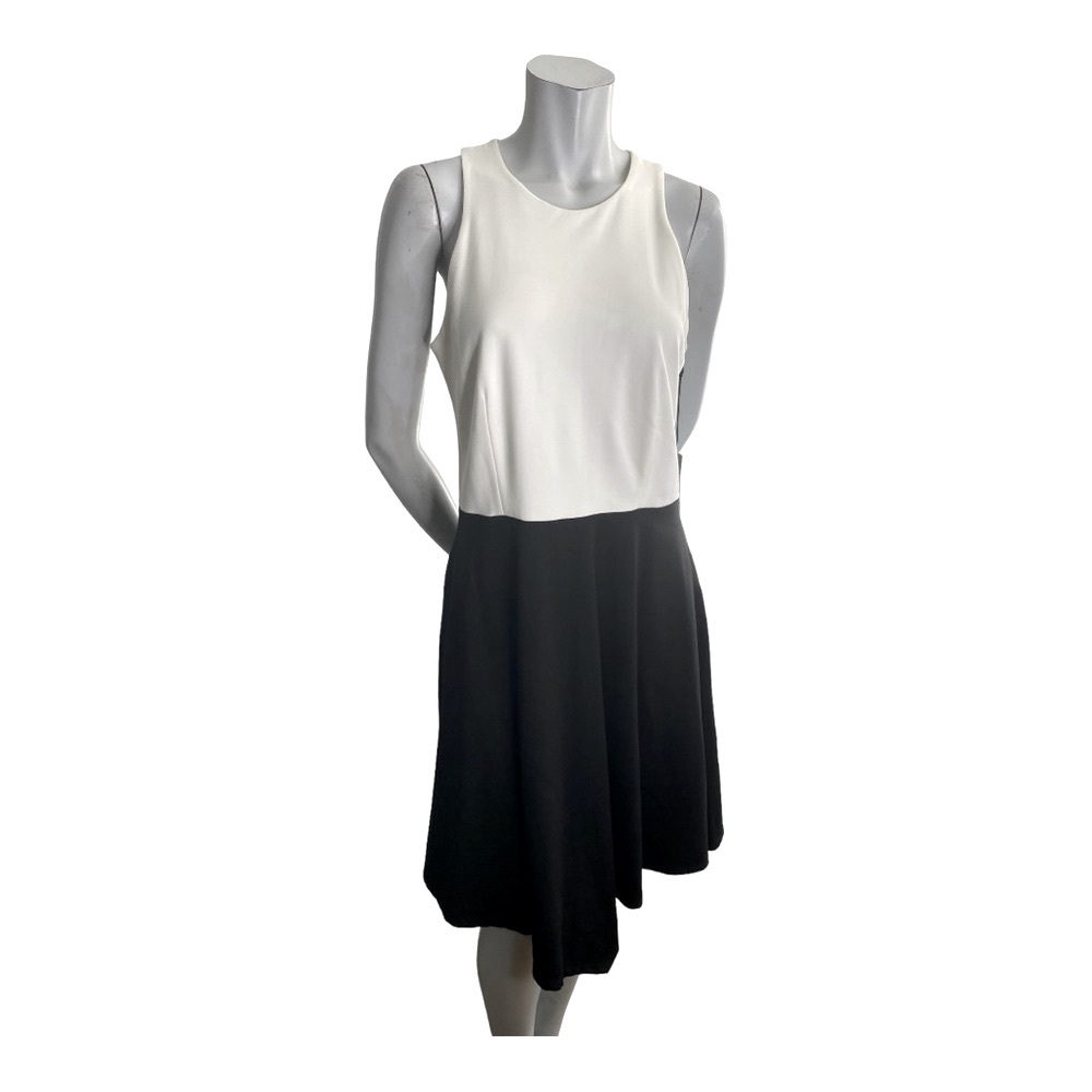 New with tags Periphery Cream Black Sleeveless Fit & Flare Dress -